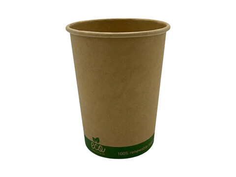 Bio Kaffeebecher ECO Kraft 300ml/12oz,  90 mm Muster (1 Stck)